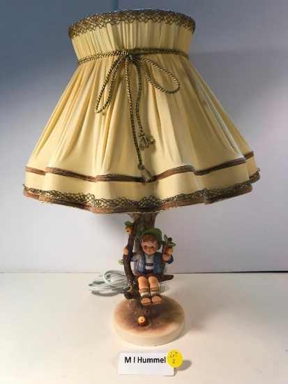 M.I. Hummel Apple Tree Boy Lamp