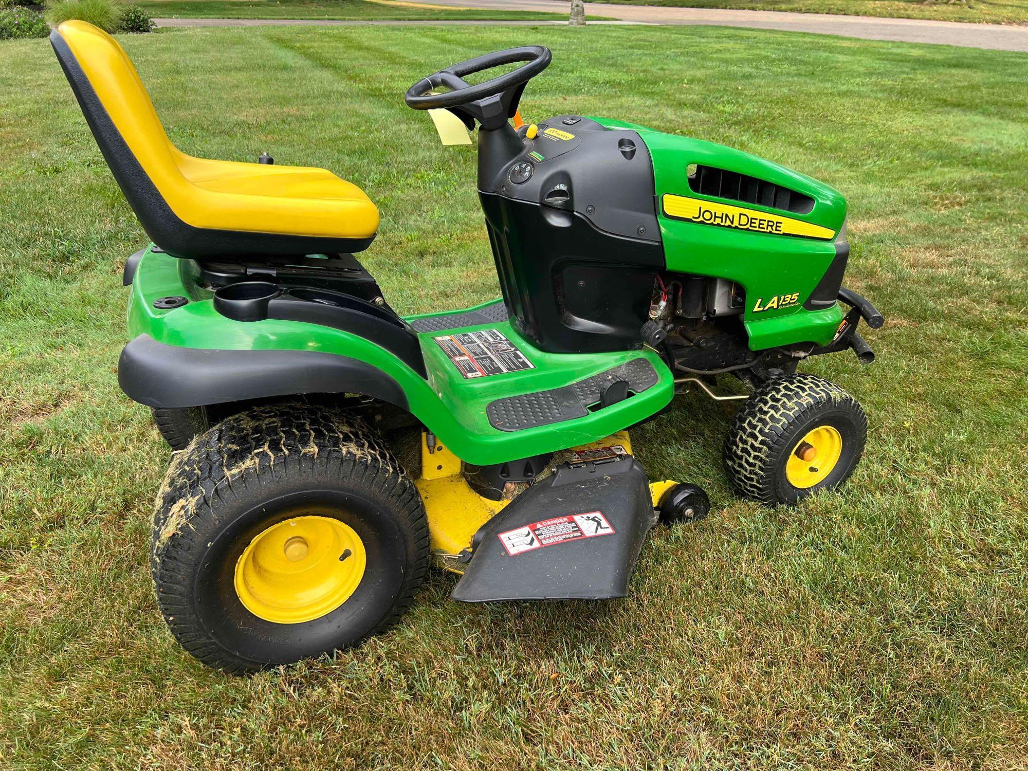 John deere 135 lawn mower sale
