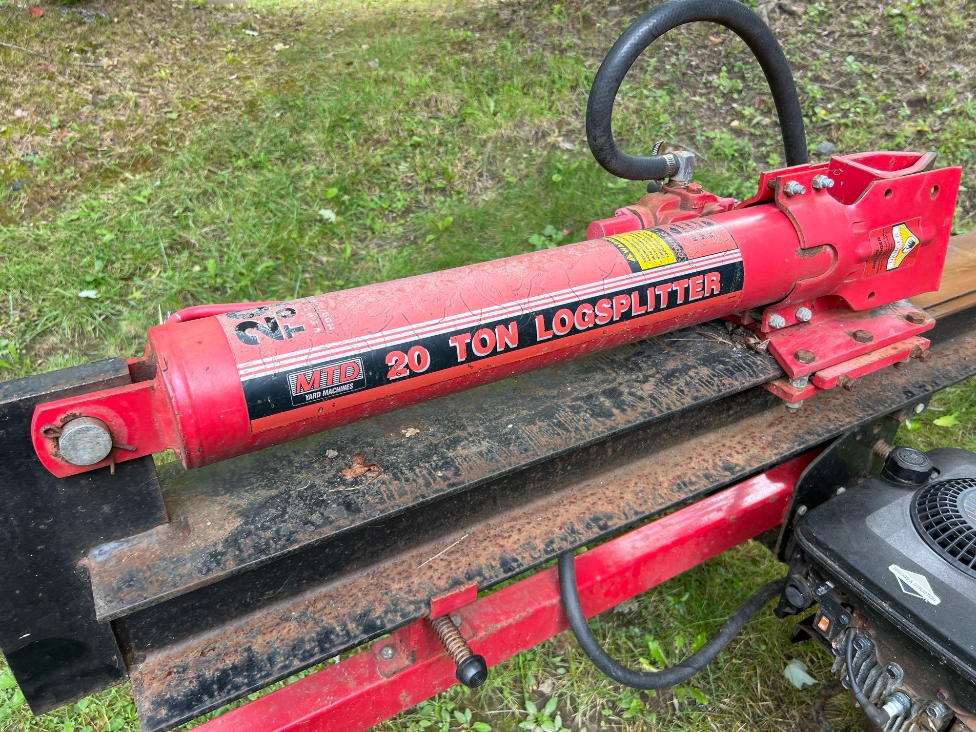Mtd Yard Machine 20 Ton Log Splitter Mtd 21 Hot Sale Ton Log Splitter