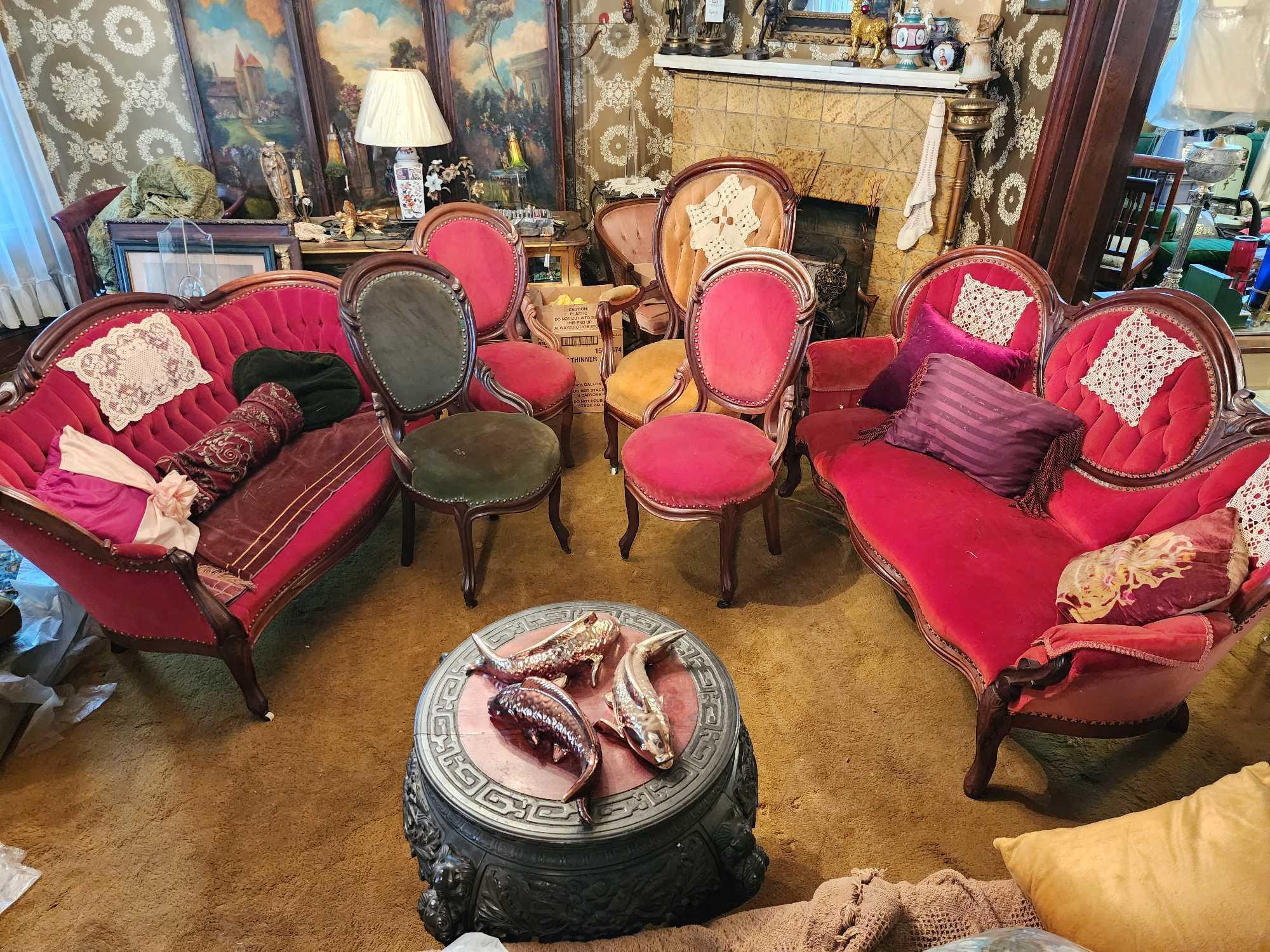 Parlor chairs antique hotsell