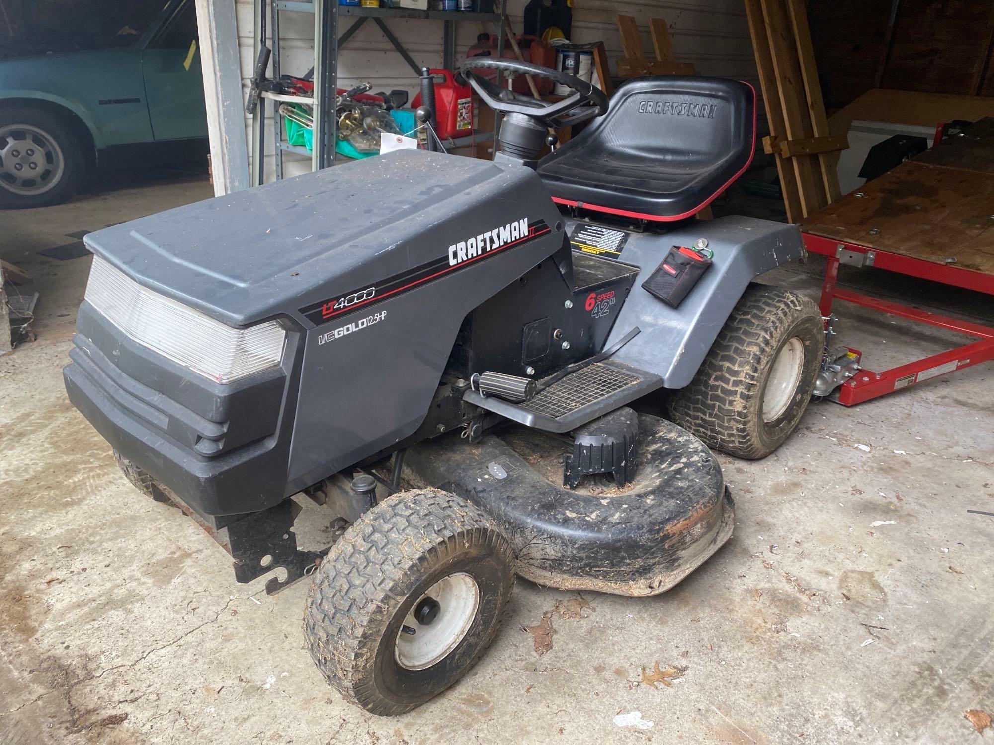 Craftsman LT 4000 Lawnmower Proxibid