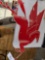 Metal mobil sign