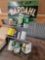 Bardahl rack and oil cans