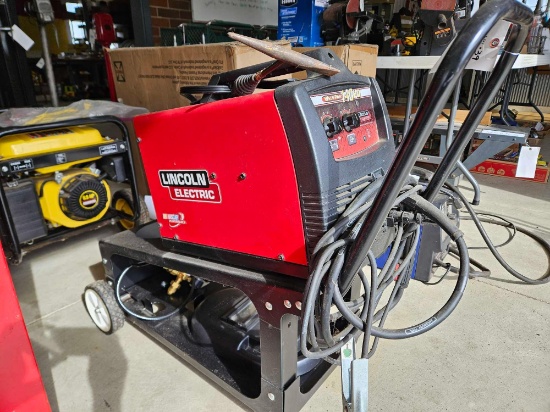 Lincoln 140HD welder on cart