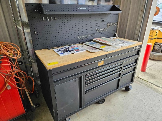 Large Husky tool box on casters