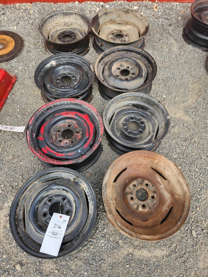 1950s Ford Car Parts Wheels Bid X8