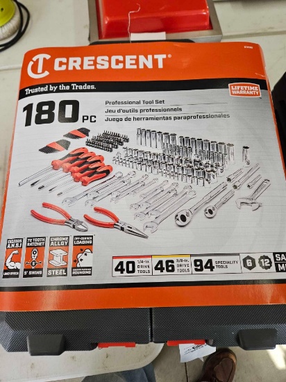 180 pc Crescent tool set, new