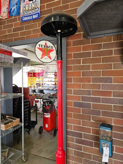 Texaco steel lamp, 8+ ft tall