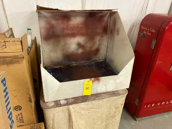 Cardboard Paint Booth W/ Table