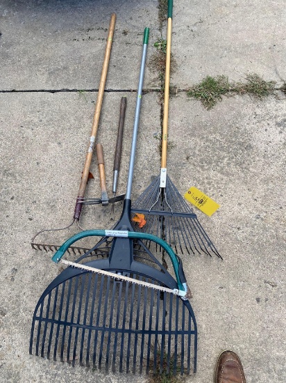 Rakes - tree saw - lawn tools