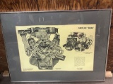 Ford 302 Boss Framed and Matted Poster