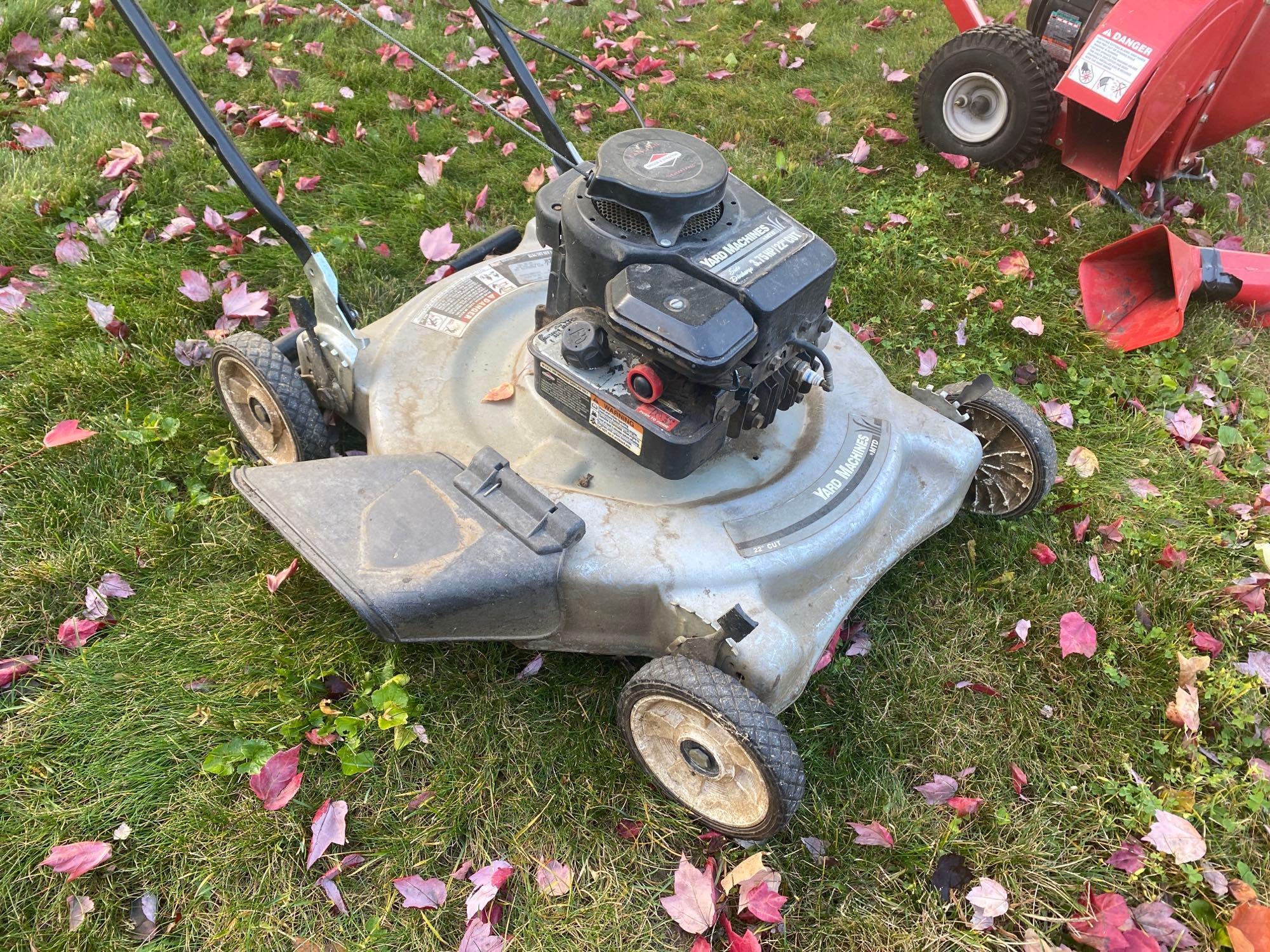Yard Machines 22 Inch Push Mower Proxibid