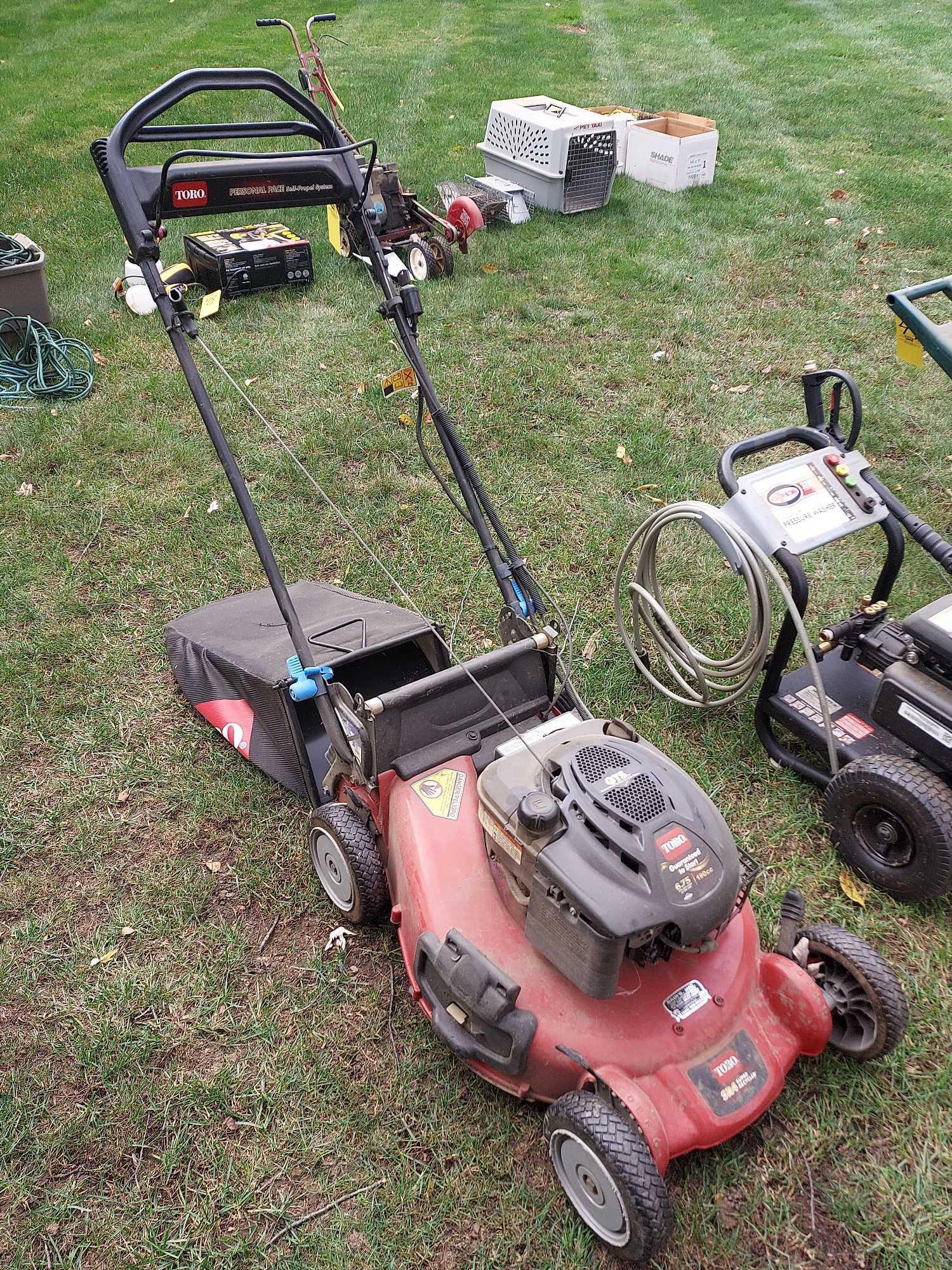 Toro 190cc self propelled lawn mower hot sale