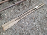 Wooden oars