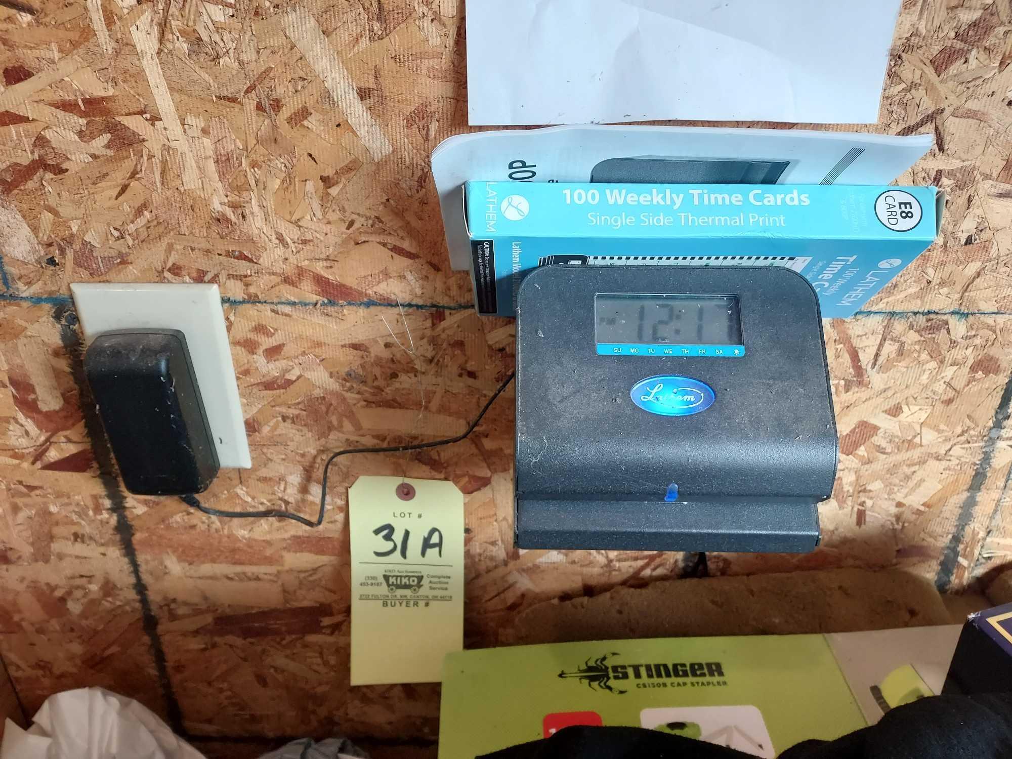 Lathem Model 800P Time Card Machine Proxibid