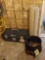 Bostitch Toolbox, Bucket Of Tools, & Cardboard Roll