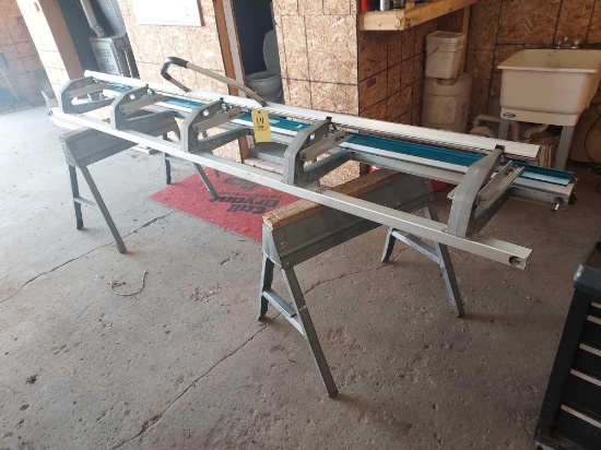 Tapco 11 Foot Aluminum Break & 2 Sawhorses