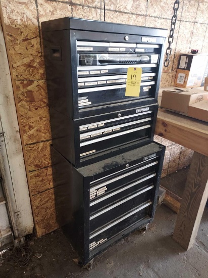 5 Foot Tall 3 Section Craftsman Upright Toolbox