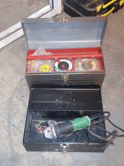 Hitachi G12SR3 4.5" Disc Grinder & Toolbox