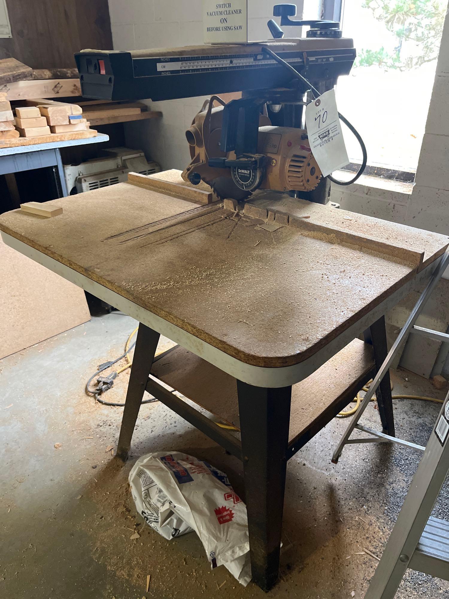 DeWalt 7730 power shop radial arm saw Proxibid