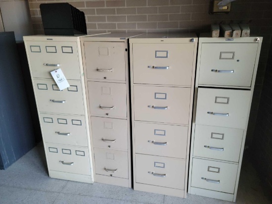 Lockers (missing sides), file cabinets