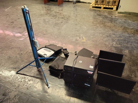 Monitors, printers, projector
