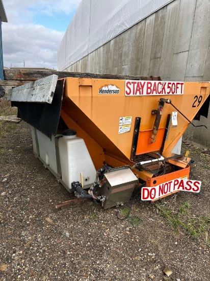 V-Box Henderson salt spreader