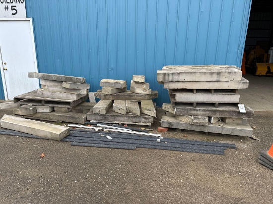 sand stone , mostly 3'.-4"