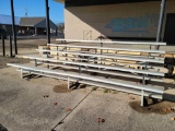 Aluminum bleachers 15ft long