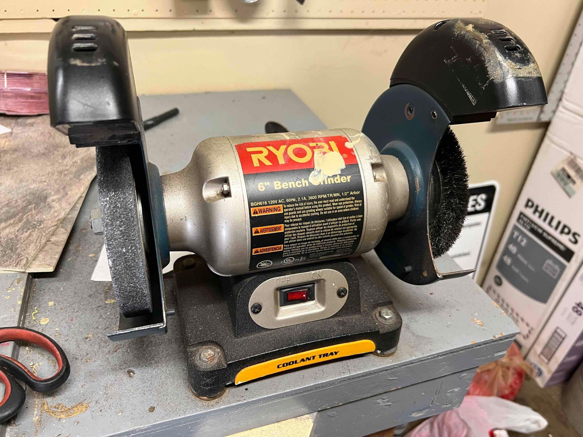 Ryobi 6 inch Bench Grinder Proxibid
