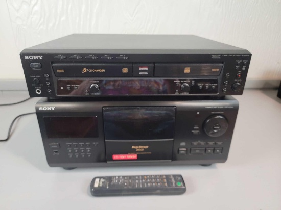 Sony Mega Storage CD Compact Disc Player CDP-CX250 + RCD-W5000