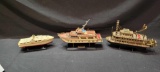 Japan 307, unmarked speed boat, Mark Twain radio collector boats