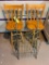 2 Swiveling Chairs & Folding Cart