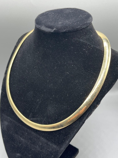 14k gold omega necklace 37.1 DWT