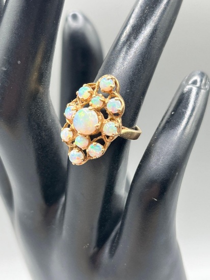 14k gold cocktail opal ring 2.6 DWT