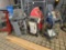 Office Chair & Assortment of Damaged Automotive Service Equipment
