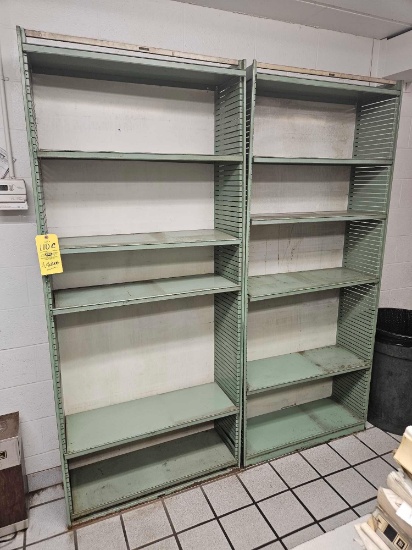 (4) 7 Foot Metal Shelving Units