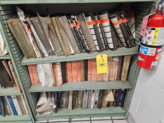 3 Shelves of Assorted Automotive Service Repair Manuals