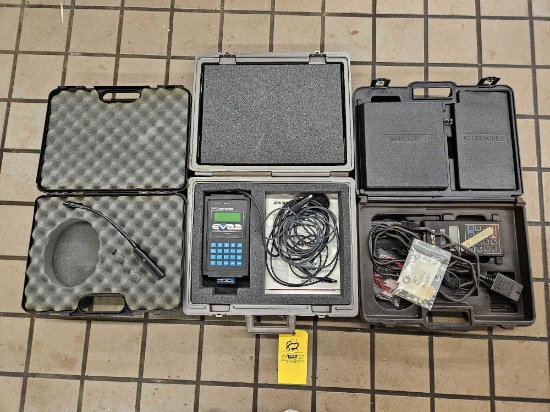 Kent-Moore EVA 2 Electronic Vibration Analyzer, Broken Techline Kit, & Leak Detector