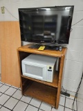 Samsung TV, Roku System, Microwave, & TV Cart