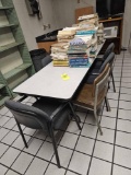 Table, 7 Chairs, & Contents - Automotive Manuals