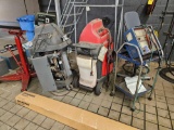 Office Chair & Assortment of Damaged Automotive Service Equipment