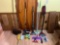 cleaning items, vacuums, dusters, etc