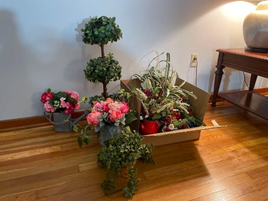 assortment of artificial flowers