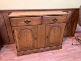maple serving cabinet