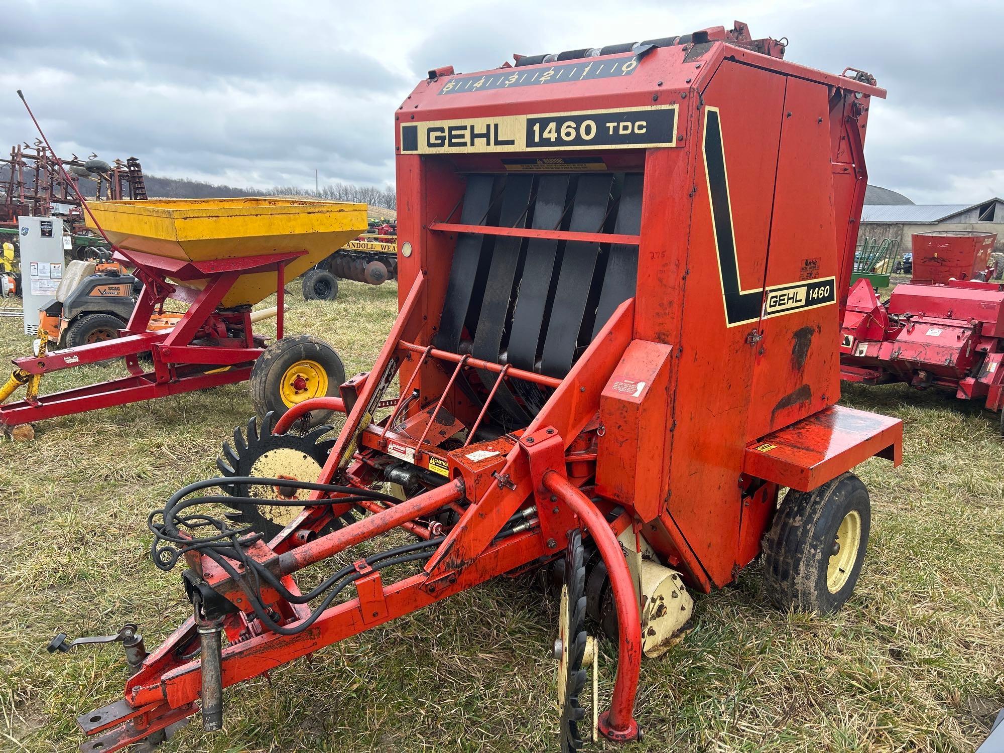 Gehl 1460 4X5 round baler string tie with monitor | Proxibid