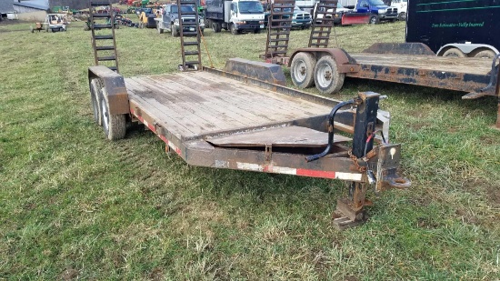 2000 Big Tex 16 ft tandem axle trailer fold down ramps