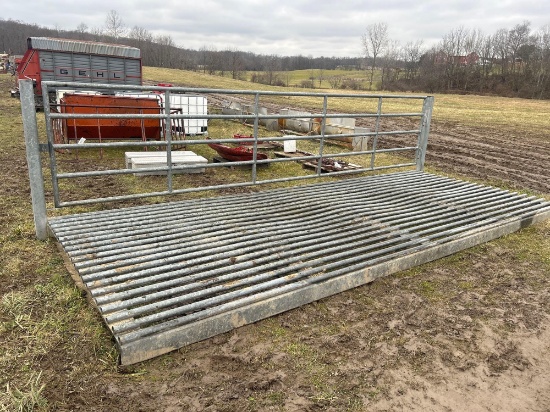 All galvanized 20 Ft X 8 Ft wide cattle gate