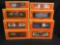 (8) Lionel Christmas Cars, Mostly Vapor Records