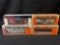 (4) Lionel Flat Car, Tanker, Box Car, Hopper